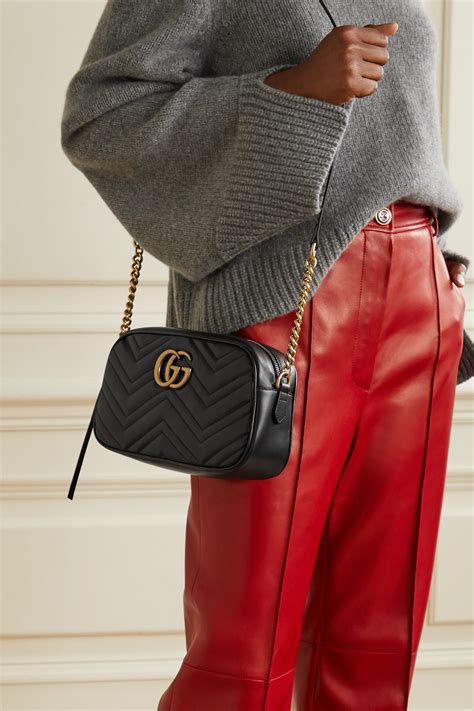 gucci marmont small camera bag size|Gucci Marmont matelassé shoulder bag.